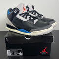 Jordan 3 Retro OG Rare Air 10.5 (Moderately Worn Pre-Owned)JordanBlack/Chile Red/Neutral Grey/Military Blue/Coconut Milk - Image 1