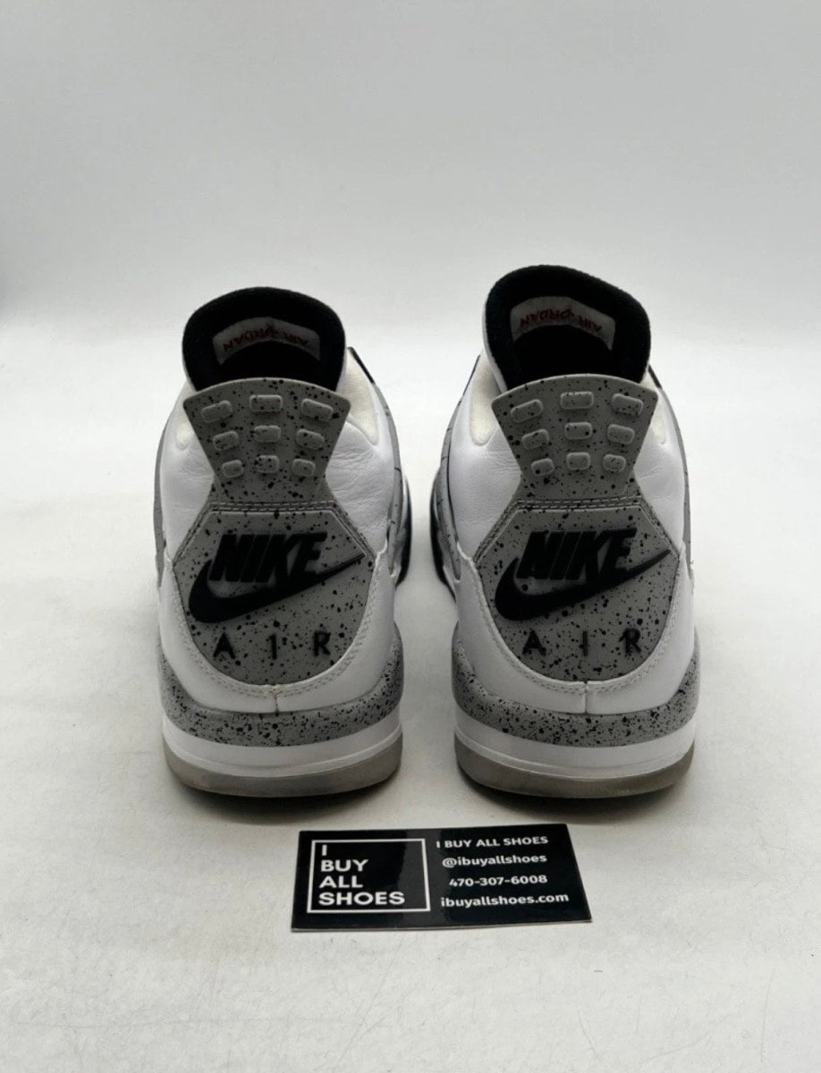 Jordan 4 Retro White Cement (2016) 12 (Moderately Worn Pre-Owned)JordanWhite/Fire Red-Black-Tech Grey - Image 5