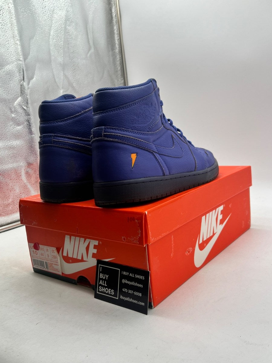 Jordan 1 Retro High Gatorade Rush Violet 10 (Moderately Worn Pre-Owned) - Image 5