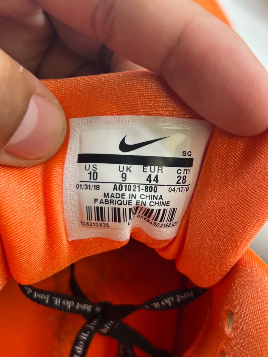Nike Air Max 1 Just Do It Pack Orange 10 (Moderately Worn Pre-Owned) - Image 7