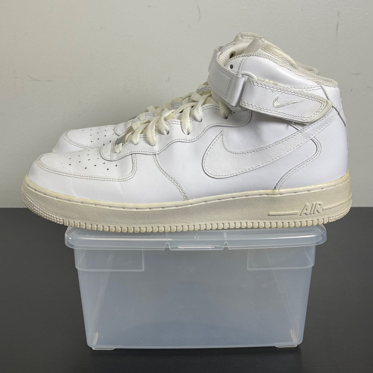 Nike Air Force 1 Mid '07 White 14 (Moderately Worn Pre-Owned)NikeWhite/White - Image 3