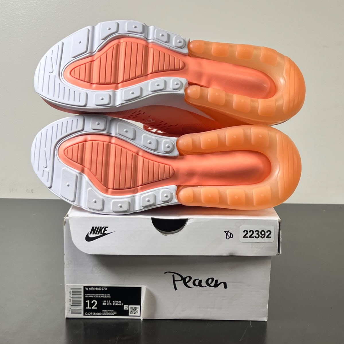 Nike Air Max 270 Crimson Bliss (Women's) (Size 12W) - Image 6