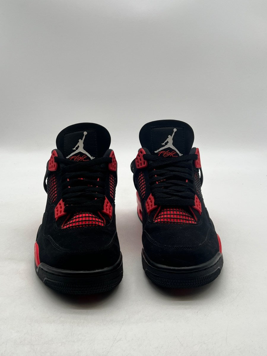 Jordan 4 Retro Red Thunder 10 (Lightly Worn Pre-Owned)JordanBlack/Multi-Color-Multi-Color-Crimson - Image 2