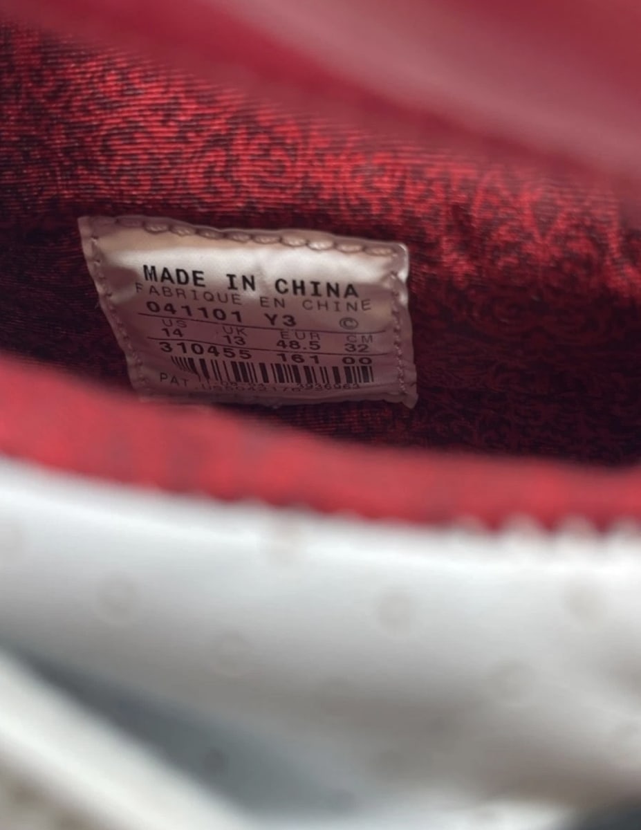 Jordan 20 OG White Laser 14 (Moderately Worn Pre-Owned)JordanWhite/Varsity Red-Black - Image 6