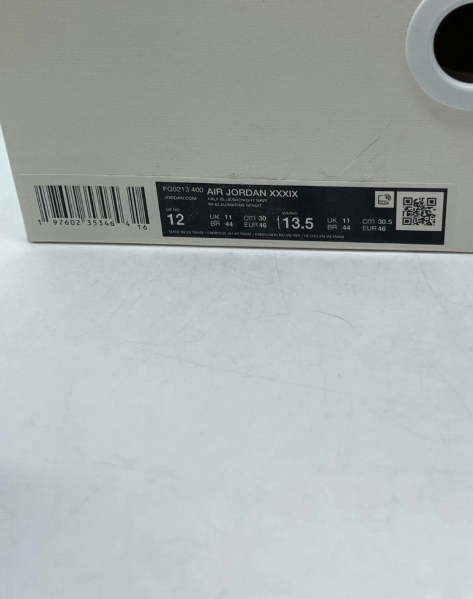 Jordan 39 Half Blue 12 (Moderately Worn Pre-Owned)JordanHalf Blue/Midnight Navy - Image 7