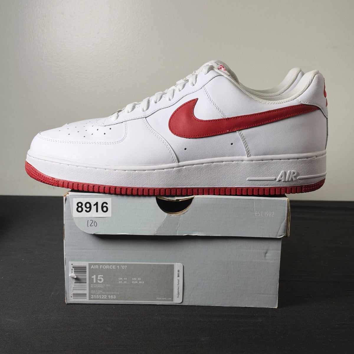 Nike Air Force 1 Low China White Red Black (2007) (Size 15) - Image 3