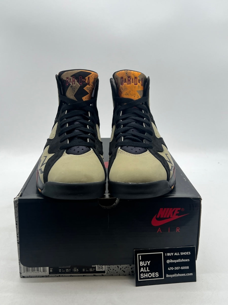 Jordan 7 Retro Black Olive 8 (Lightly Worn Pre-Owned) - Image 2