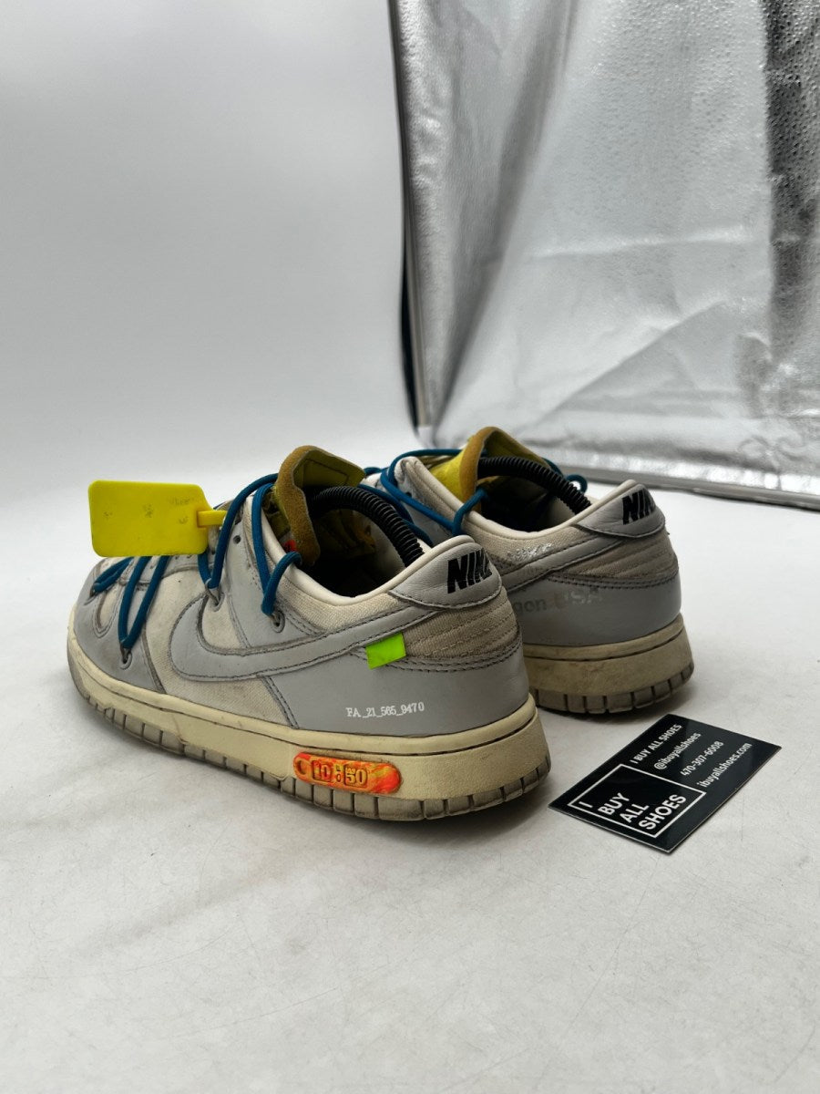 Nike Dunk Low Off-White Lot 10 9.5 (Heavily Worn Pre-Owned) - Image 4