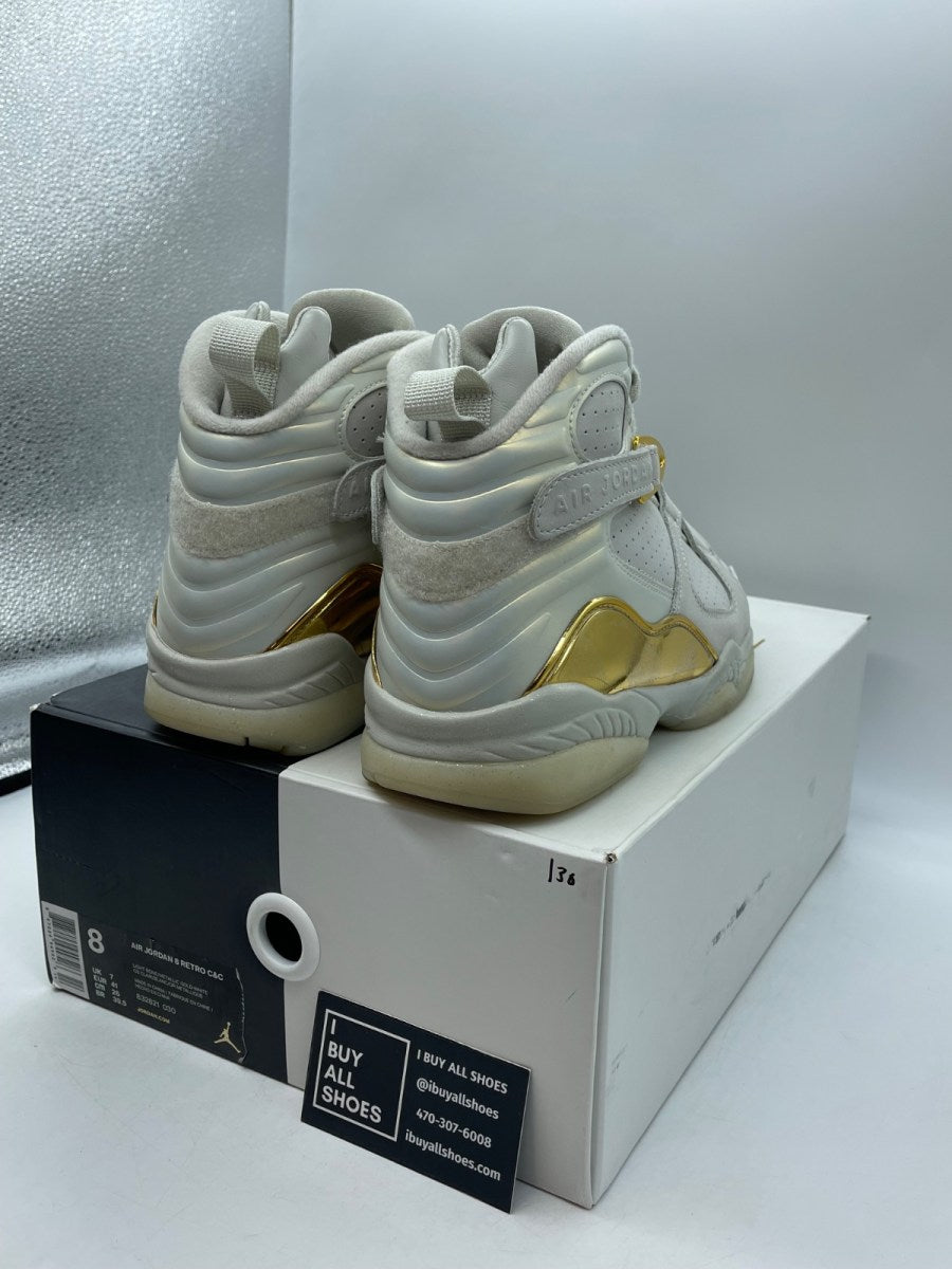 Jordan 8 Retro Champagne 8 (Moderately Worn Pre-Owned) - Image 5