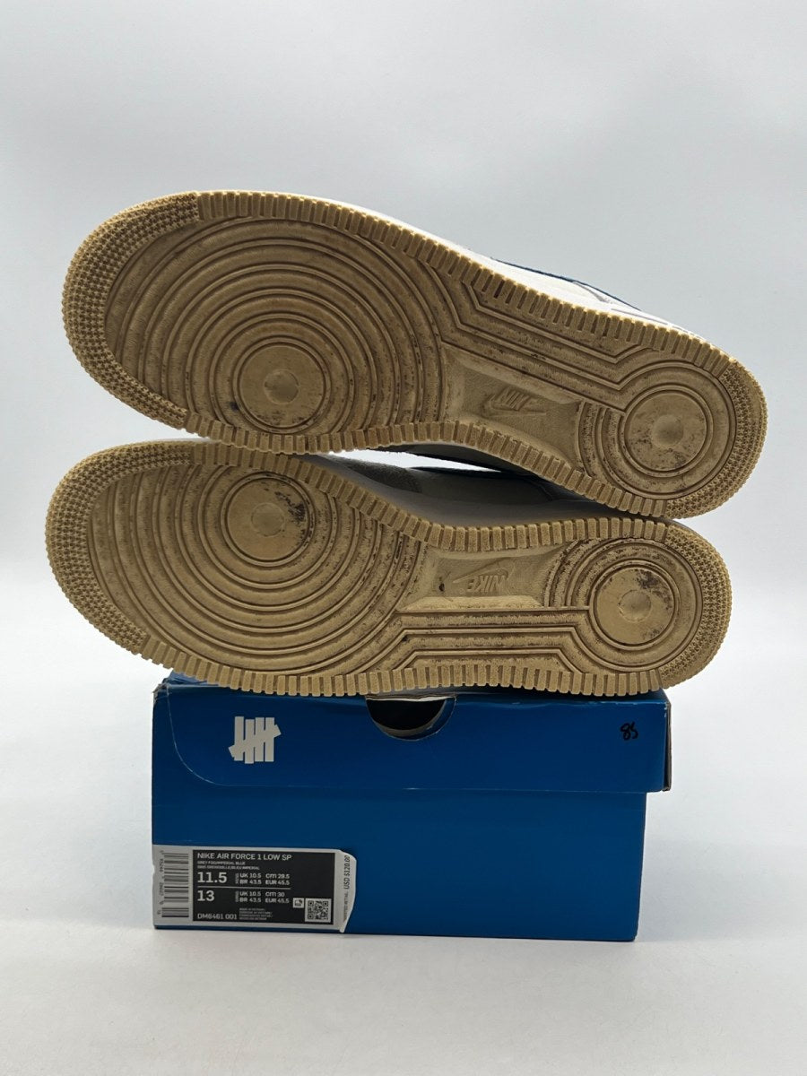 Nike Air Force 1 Low SP Undefeated 5 On It Dunk vs. AF1 11.5 (Moderately Worn Pre-Owned)NikeGrey Fog/ Imperial Blue - Image 8