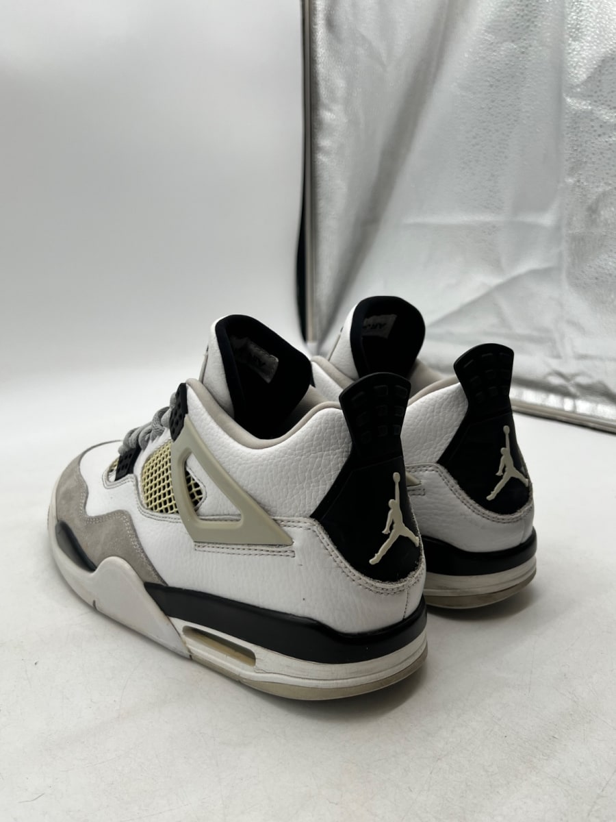 Jordan 4 Retro Military Black 10 (Moderately Worn Pre-Owned)JordanWhite/Black-Neutral Grey - Image 4