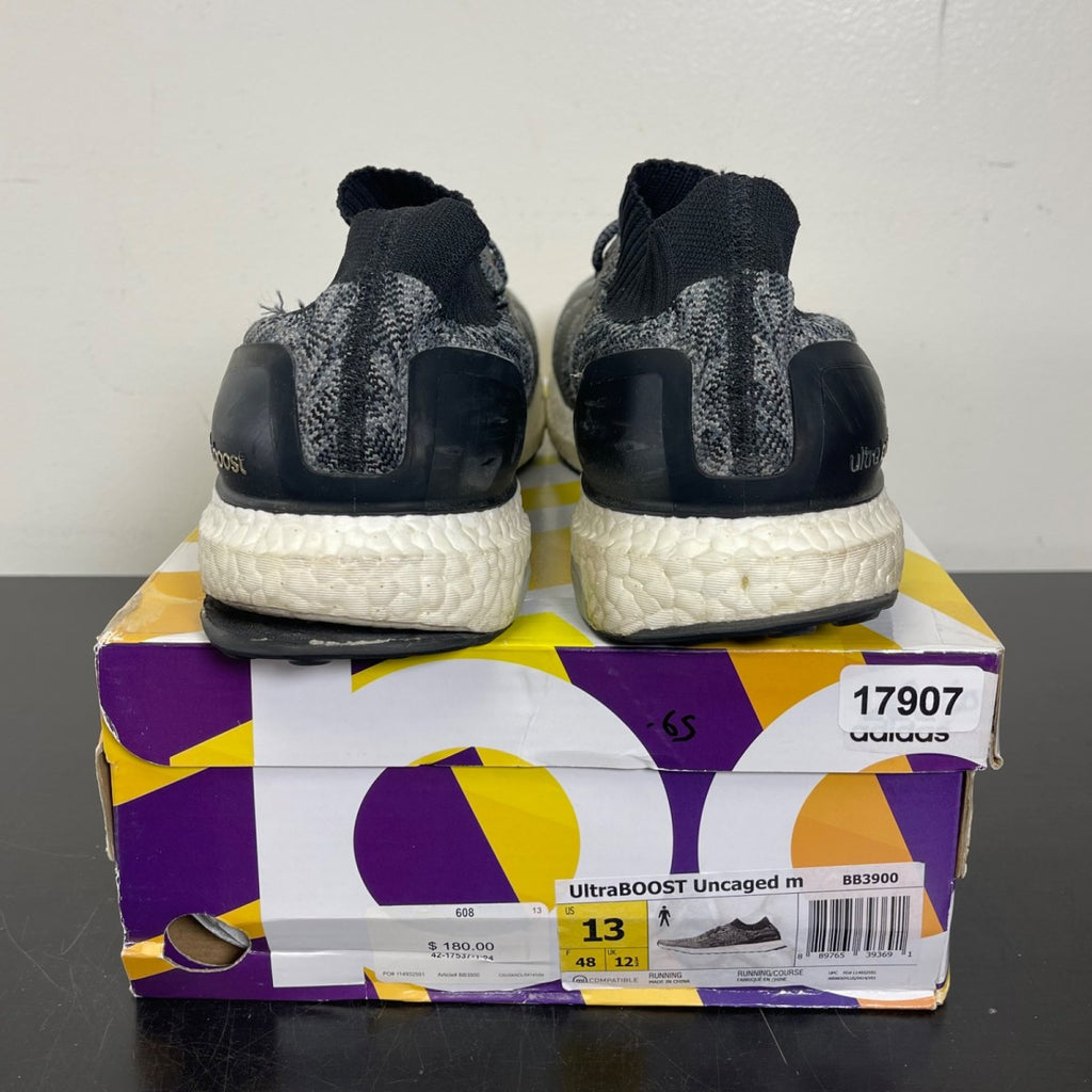 adidas Ultra Boost Uncaged Core Black 13 (Moderately Worn Pre-Owned)adidasCore Black/Charcoal Solid Grey/Gold - Image 4
