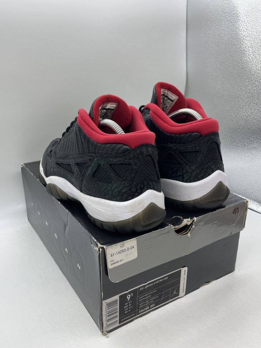 Air Jordan 11 Retro Low IE 'Black Charcoal Red' 2011 (Size 9.5) - Image 4
