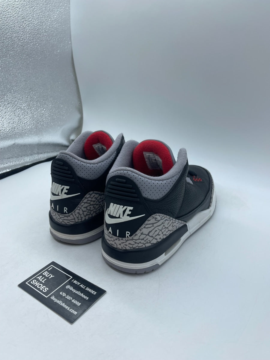 Jordan 3 Retro Black Cement (2024) (GS) 6Y (Moderately Worn Pre-Owned) - Image 5