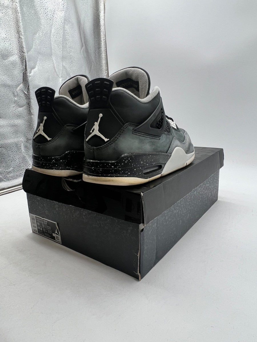 Jordan 4 Retro Fear (2024) 10 (Heavily Worn Pre-Owned)JordanBlack/White/Anthracite/Black/Pure Platinum - Image 5