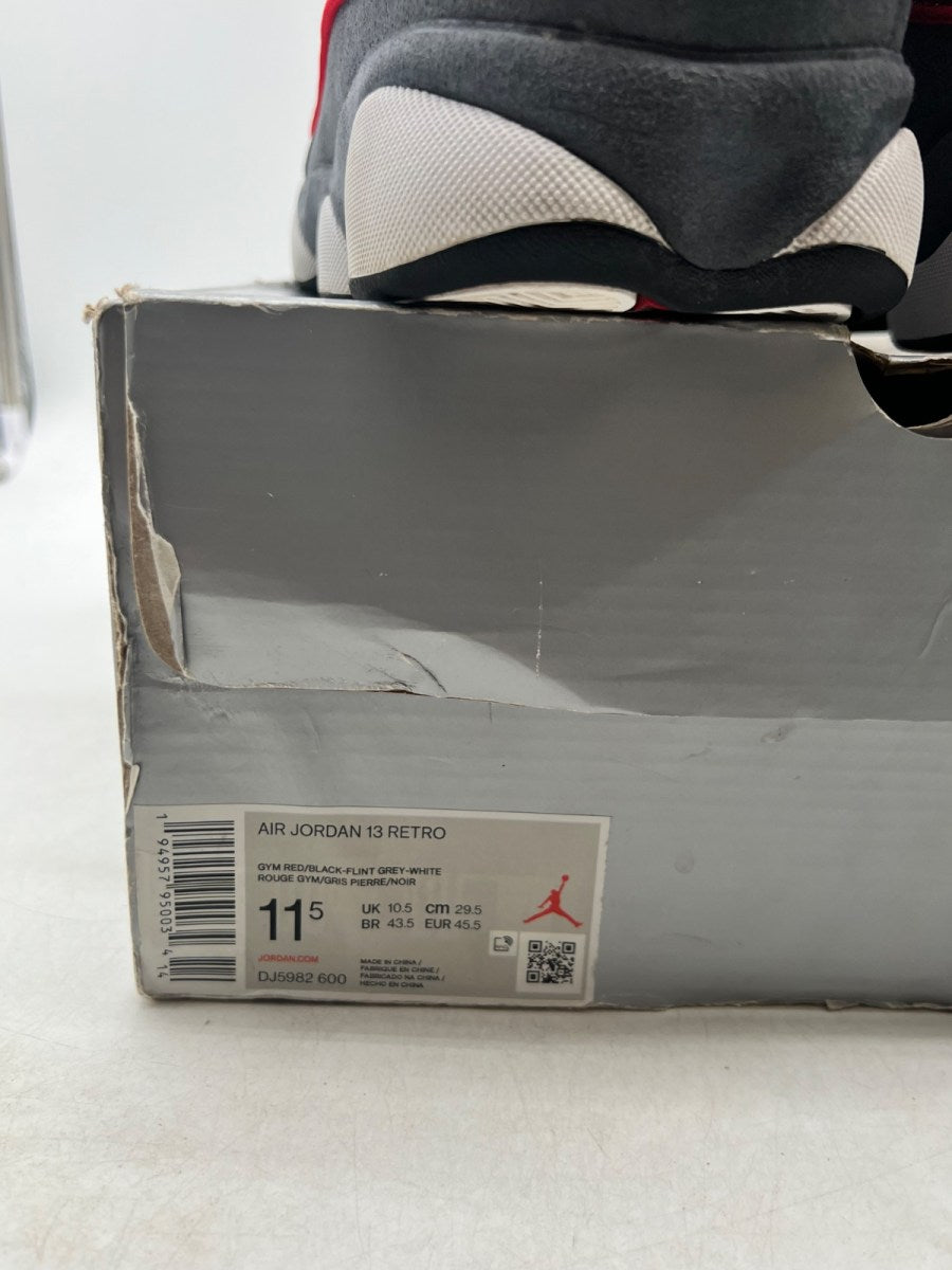 Jordan 13 Retro Gym Red Flint Grey 11.5 (Heavily Worn Pre-Owned) - Image 4