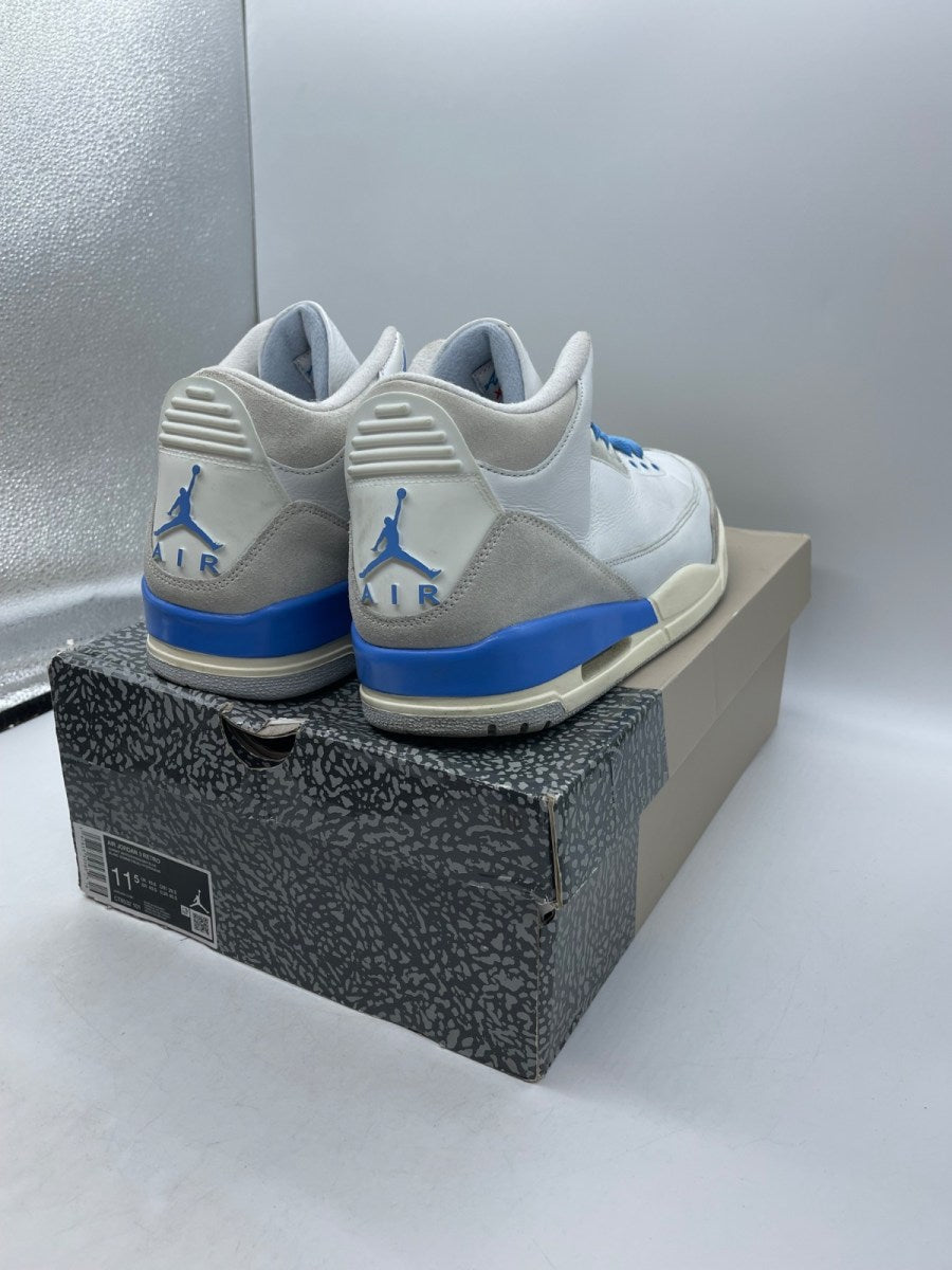 Jordan 3 Retro Lucky Shorts 11.5 (Moderately Worn Pre-Owned)JordanSummit White/Hydrogen Blue-Legend Blue-Photon Dust-Pure Platinum-Sail - Image 5