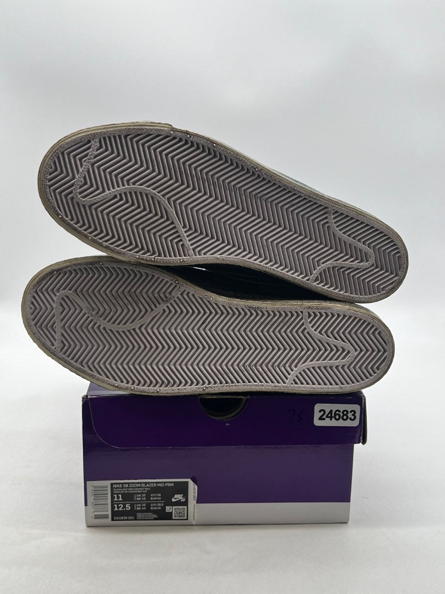 Nike Blazer Mid Faded Black 11 (Lightly Worn Pre-Owned)NikeBlack/Light Dew-Coconut Milk - Image 8