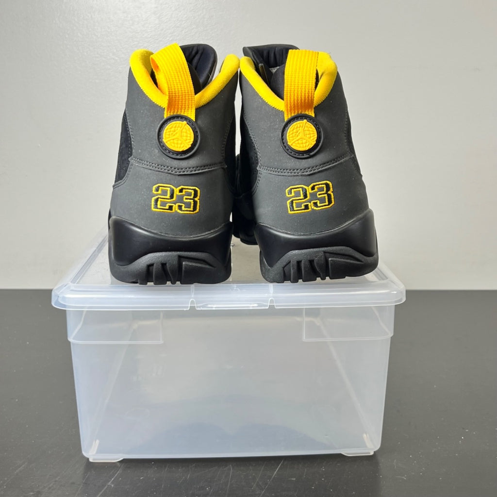 Jordan 9 Retro Dark Charcoal University Gold 11 (Lightly Worn Pre-Owned)JordanBlack/Dark Charcoal-University Gold - Image 6