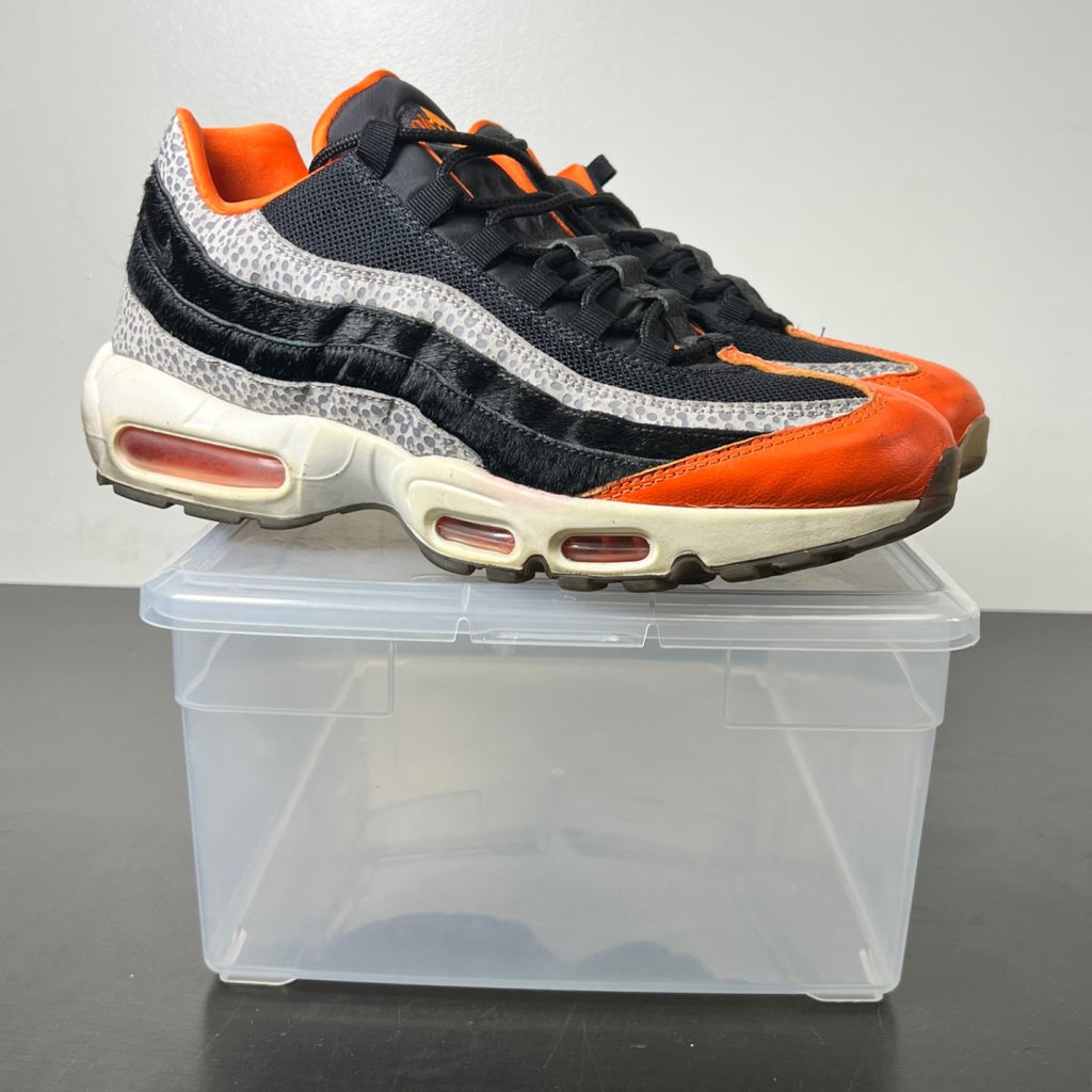 Nike Air Max 95 Safari Keep Rippin Stop Slippin 11 (Moderately Worn Pre-Owned)NikeBlack/Black-Granite-Safety Orange - Image 1