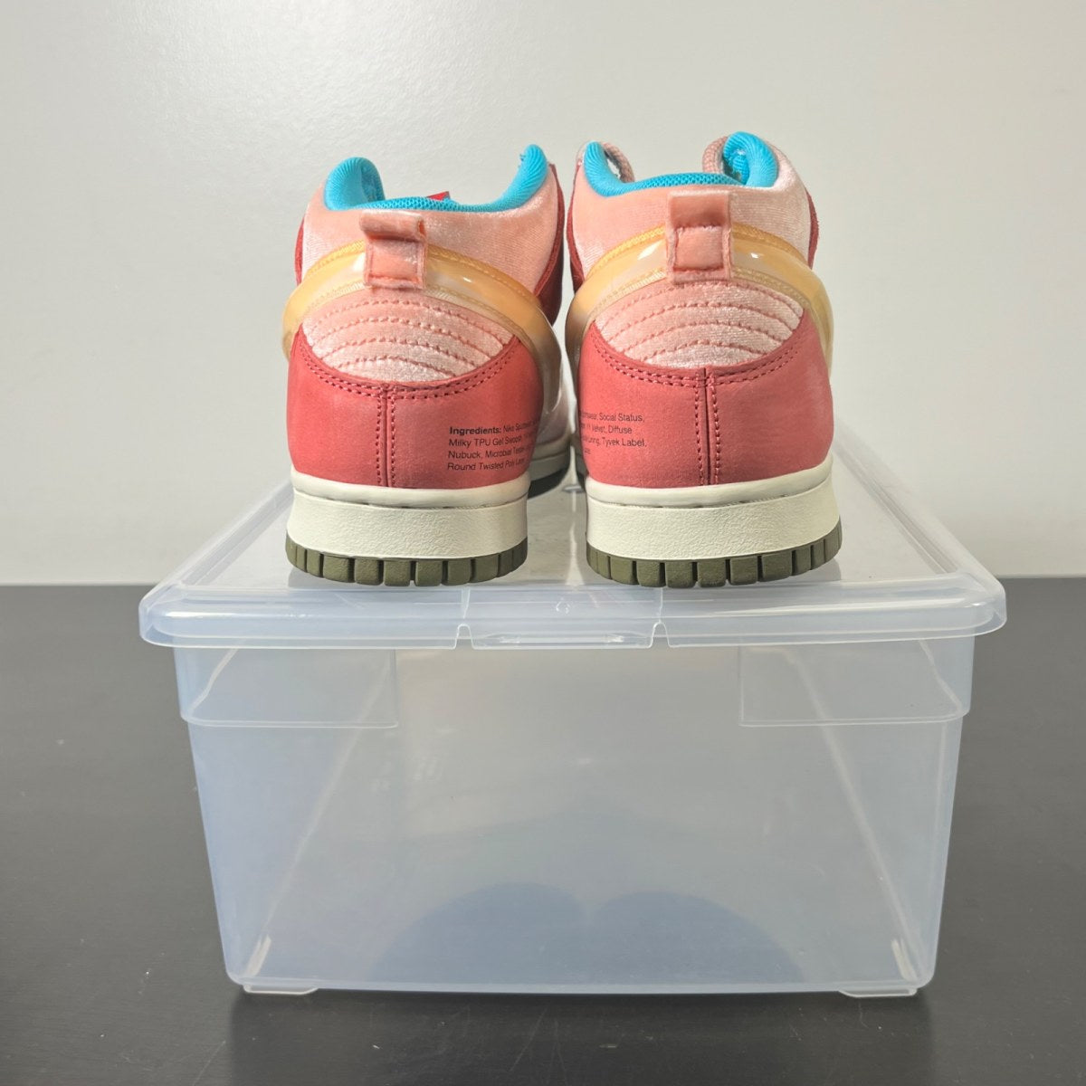 Nike Dunk Mid Social Status Free Lunch Strawberry Milk 8 (New Pre-Owned)NikeLight Soft Pink/Shy Pink-Tan - Image 6