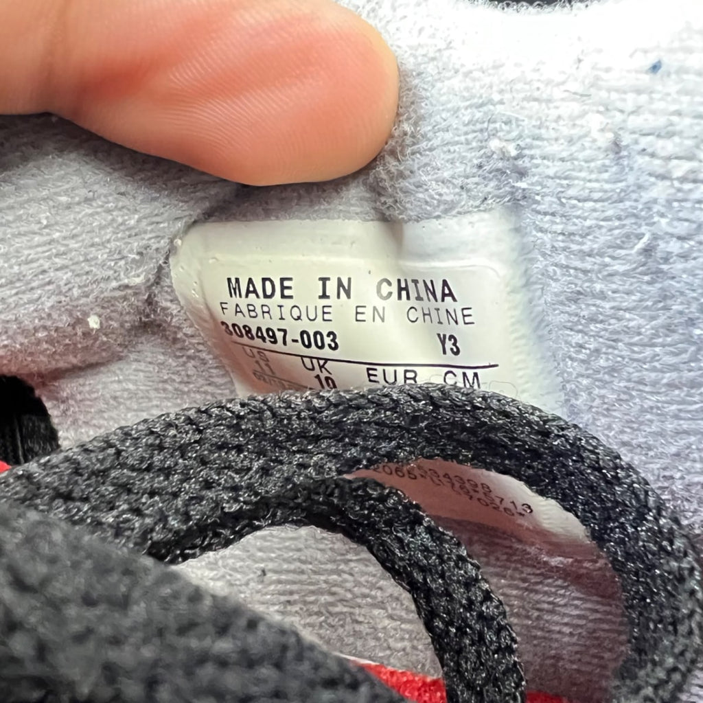 Jordan 4 Retro Black Cement CDP (2008) 11 (Heavily Worn Pre-Owned)JordanBlack/Cement Grey-Fire Red - Image 6