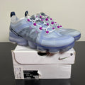 Nike Air VaporMax 2019 Football Grey Obsidian (Women's) 8W (Moderately Worn Pre-Owned)NikeFootball Grey/Obsidian-Metallic Silver-White - Image 1