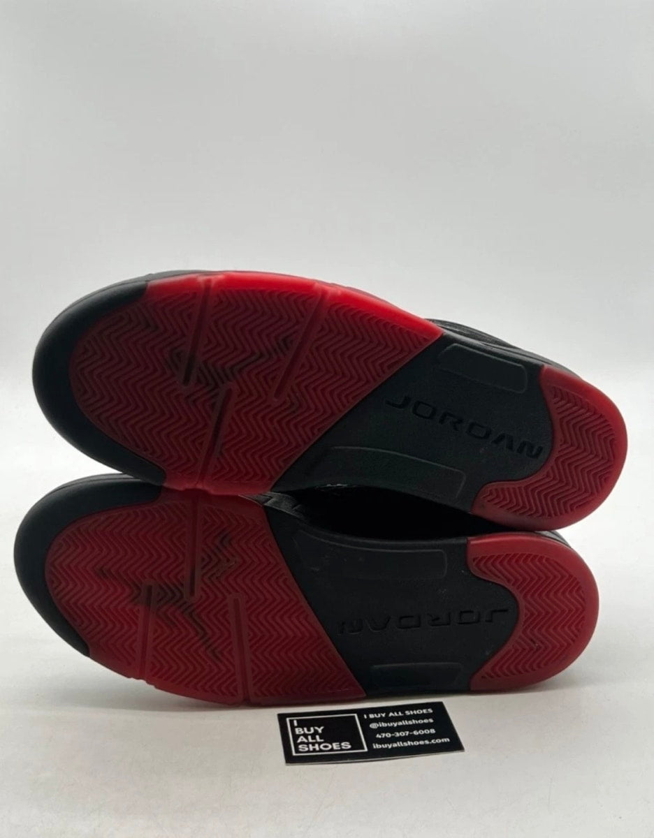 Jordan 5 Retro Low Alternate 90 12 (Moderately Worn Pre-Owned)JordanBlack/Gym Red-Metallic Hematite - Image 8