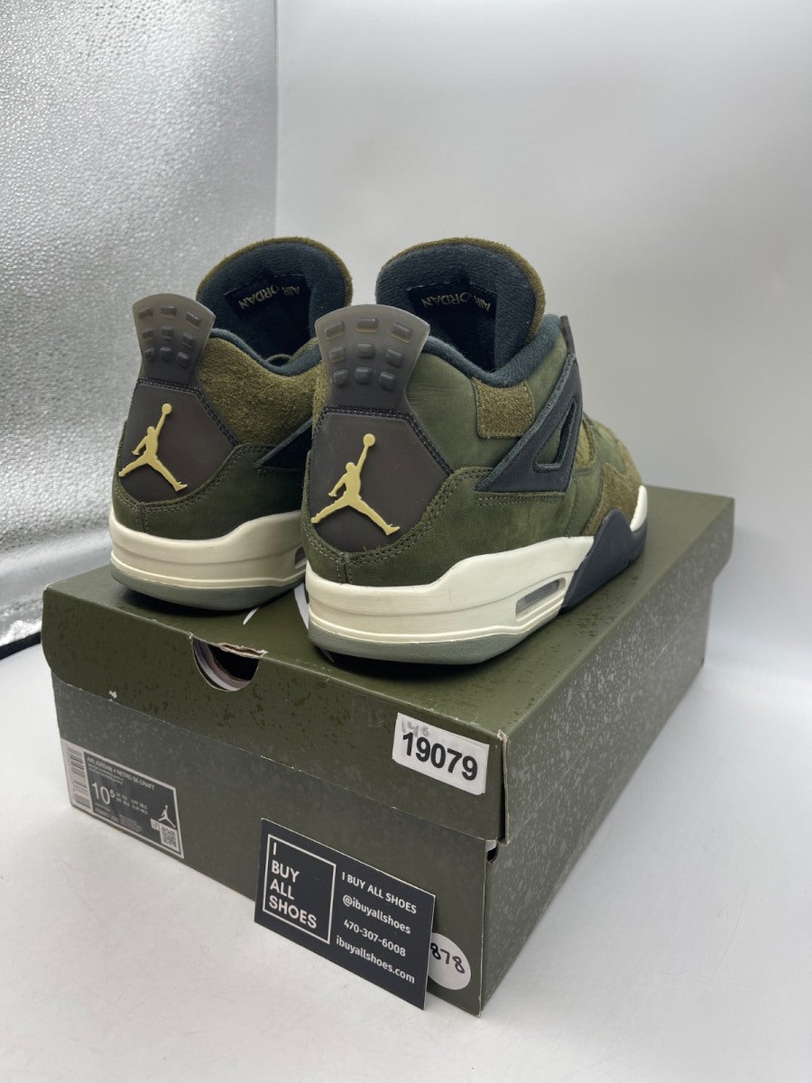 Jordan 4 Retro SE Craft Medium Olive 10.5 (Moderately Worn Pre-Owned) - Image 5