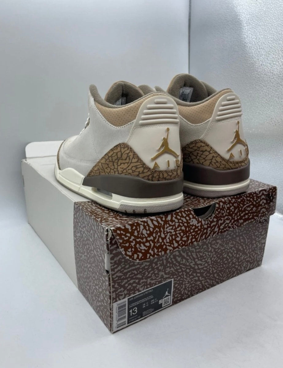 Jordan 3 Retro Palomino 13 (Lightly Worn Pre-Owned)JordanLight Orewood Brown/Metallic Gold/Light British Tan/Palomino - Image 4