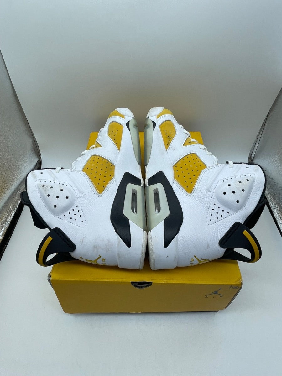 Jordan 6 Retro Yellow Ochre 12 (Moderately Worn Pre-Owned)JordanWhite/Yellow Ochre-Black - Image 6
