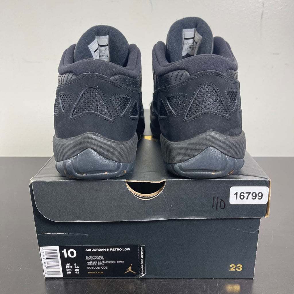 Jordan 11 Retro Low IE Referee (2015) 10 (Moderately Worn Pre-Owned)JordanBlack/True Red - Image 4