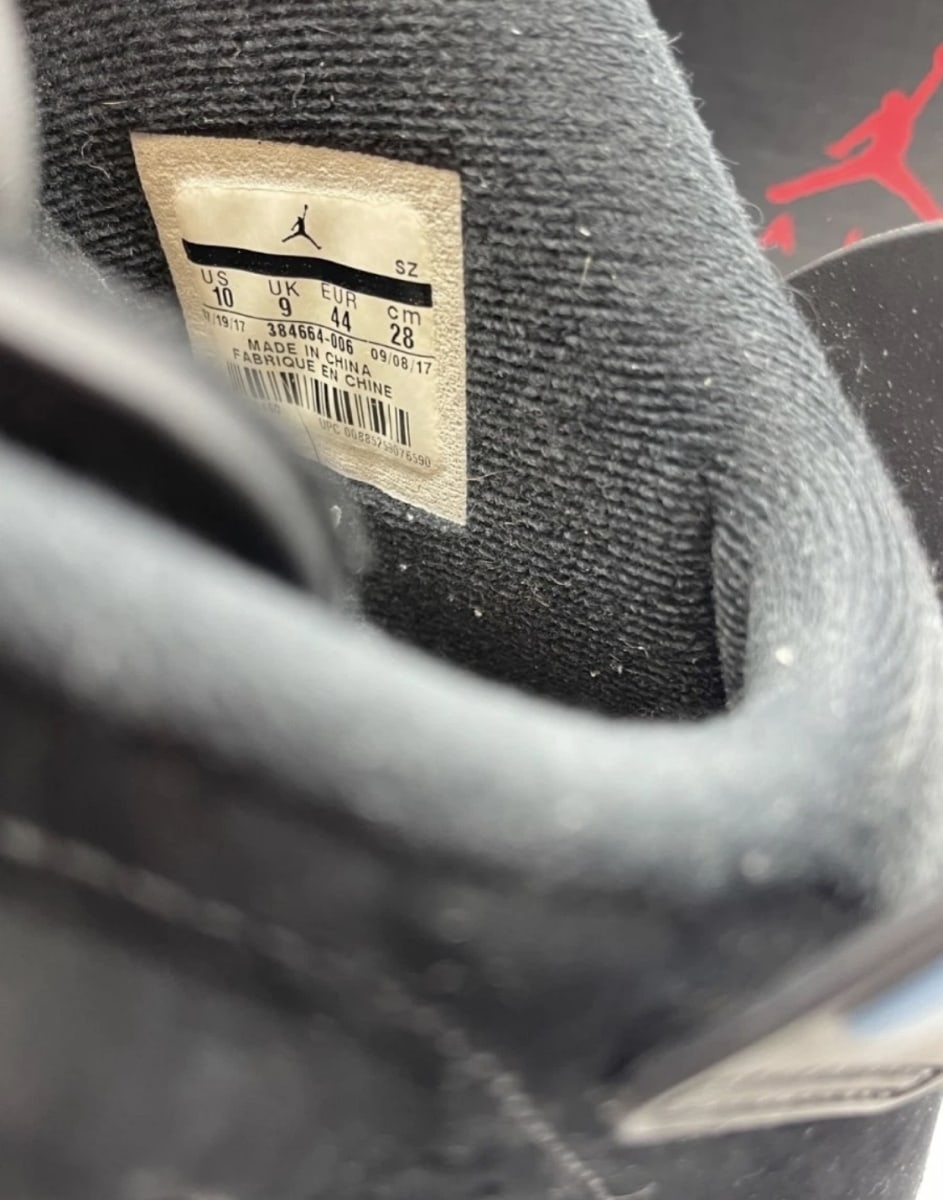 Jordan 6 Retro UNC 10 (Moderately Worn Pre-Owned)JordanBlack/University Blue - Image 8