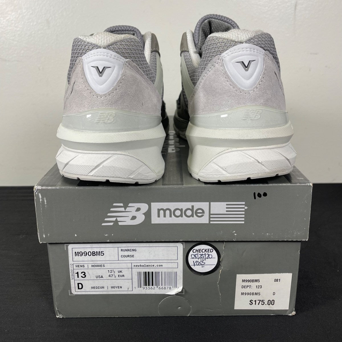 New Balance 990v5 Made In USA 'Marblehead Black' (Size 13) - Image 4