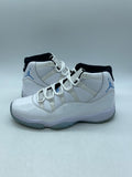 Jordan 11 Retro Legend Blue (2024) 9.5 (Moderately Worn Pre-Owned)JordanWhite/Legend Blue/Black - Image 1