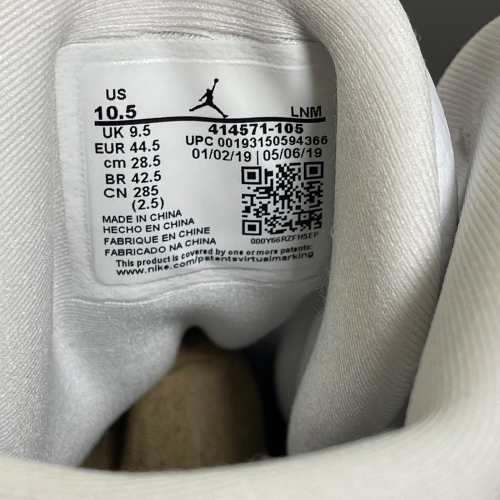 Jordan 13 Retro Lakers 10.5 (Moderately Worn Pre-Owned)JordanWhite/Black-Court Purple-University Gold - Image 6