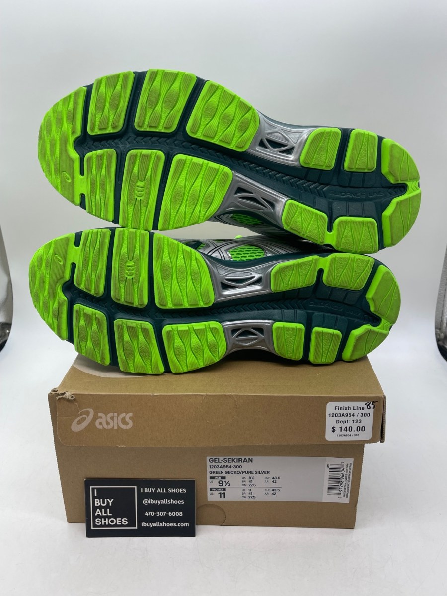 ASICS Gel-Sekiran Green Gecko 9.5 (Moderately Worn Pre-Owned)