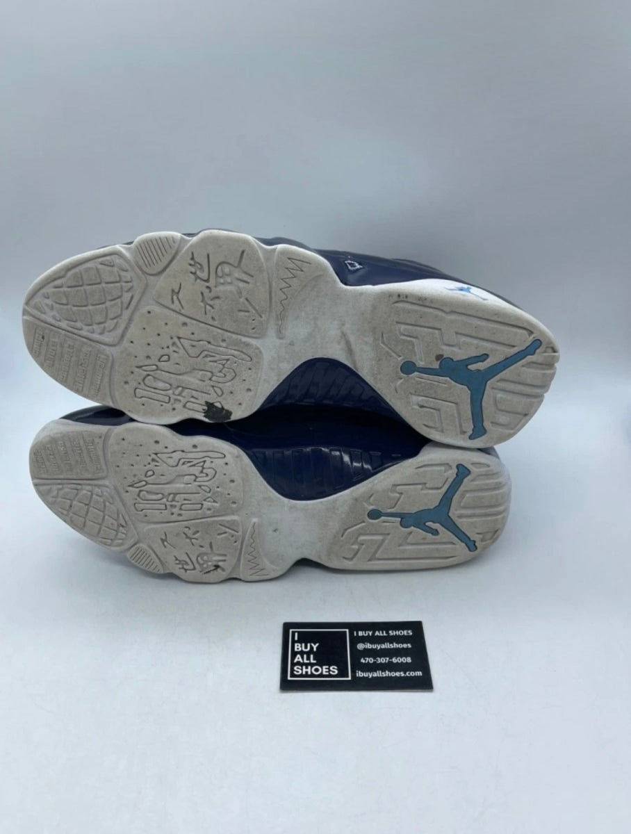 Jordan 9 Retro Pearl Blue 13 (Moderately Worn Pre-Owned)JordanWhite/University Blue-Midnight Navy - Image 7