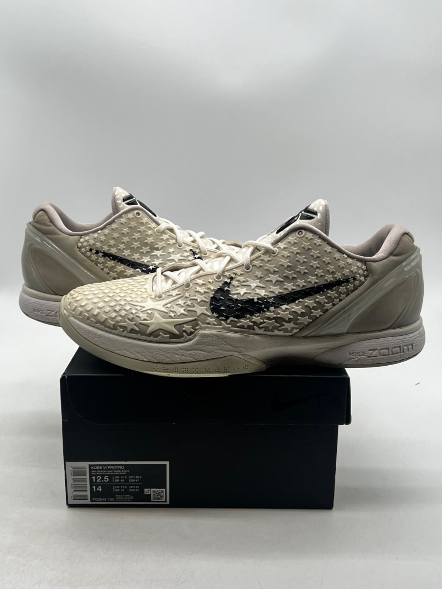Nike Kobe 6 Protro Sail All-Star 12.5 (Moderately Worn Pre-Owned)NikeSail/Black/Light Bone/White/Platinum Violet - Image 1