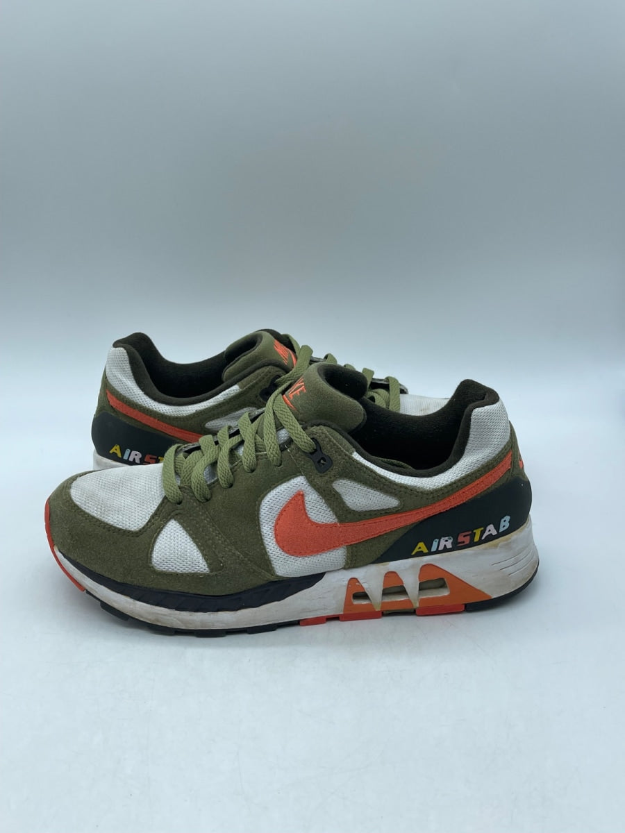 Nike Air Stab Sable Green Wild Mango 9 (Heavily Worn Pre-Owned) - Image 1