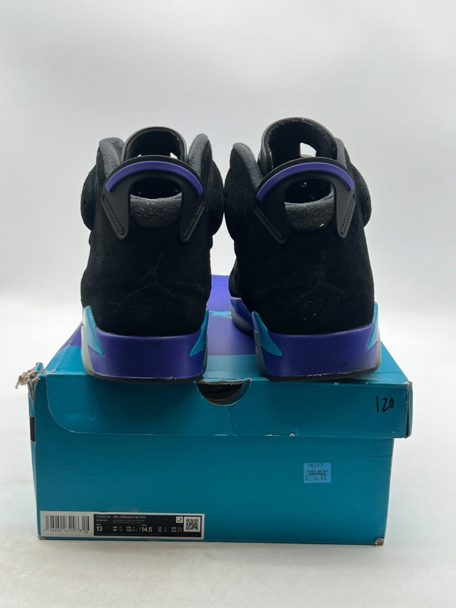 Jordan 6 Retro Aqua 13 (Moderately Worn Pre-Owned) - Image 3