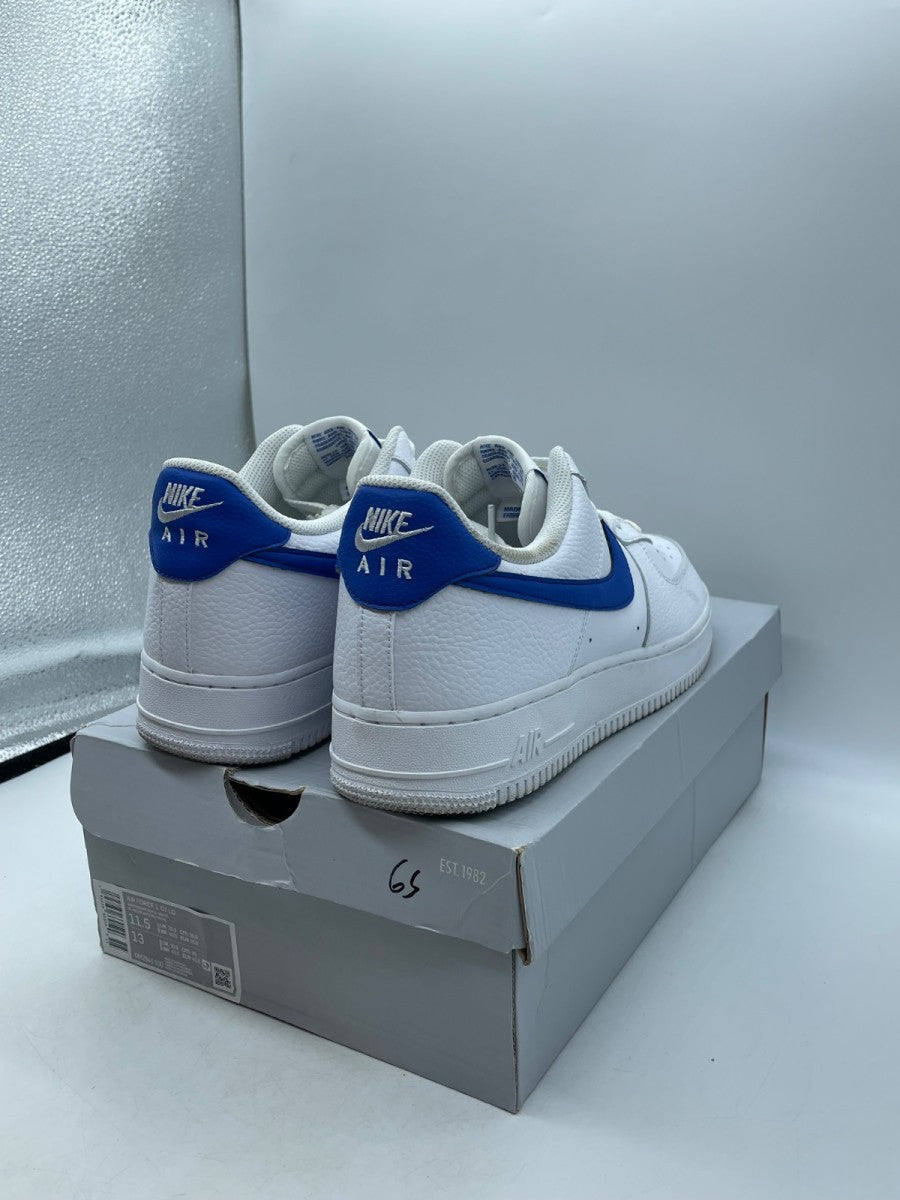 Nike Air Force 1 Low 'White Game Royal' 11.5 (Moderately Worn Pre-Owned) - Image 5