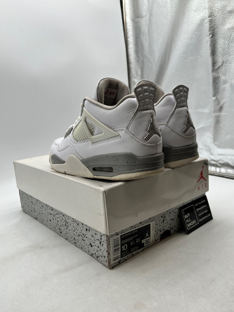 Jordan 4 Retro White Oreo (2021) 10 (Moderately Worn Pre-Owned) - Image 4
