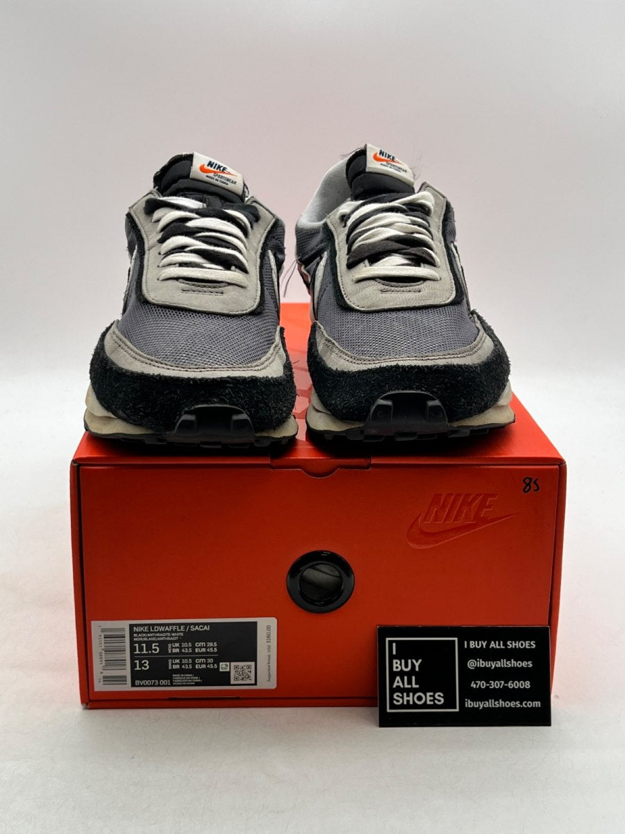 Nike LD Waffle sacai Black 11.5 (Moderately Worn Pre-Owned) - Image 2