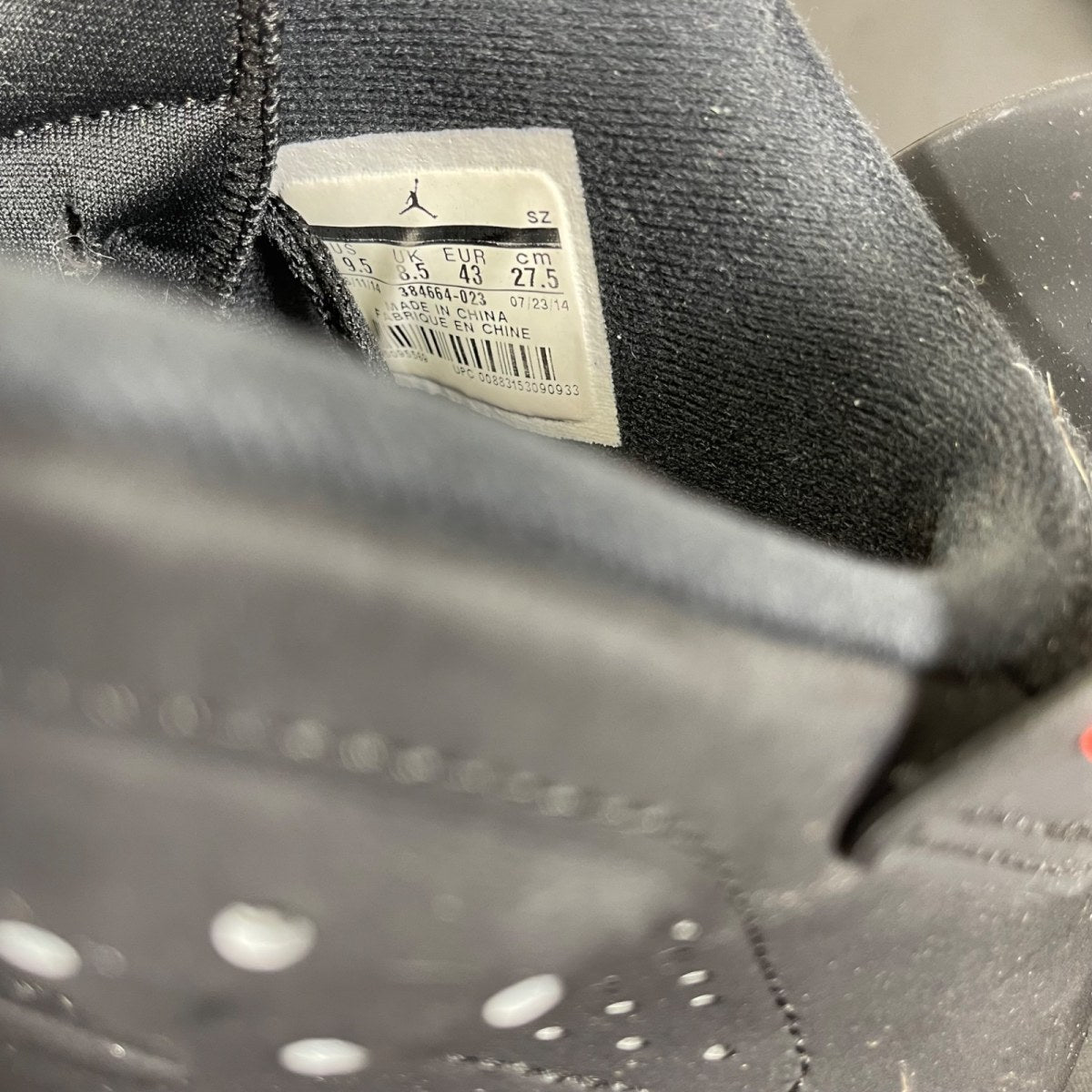 Jordan 6 Retro Infrared Black (2014) 9.5 (Moderately Worn Pre-Owned)JordanBlack/Infrared23-Black - Image 6