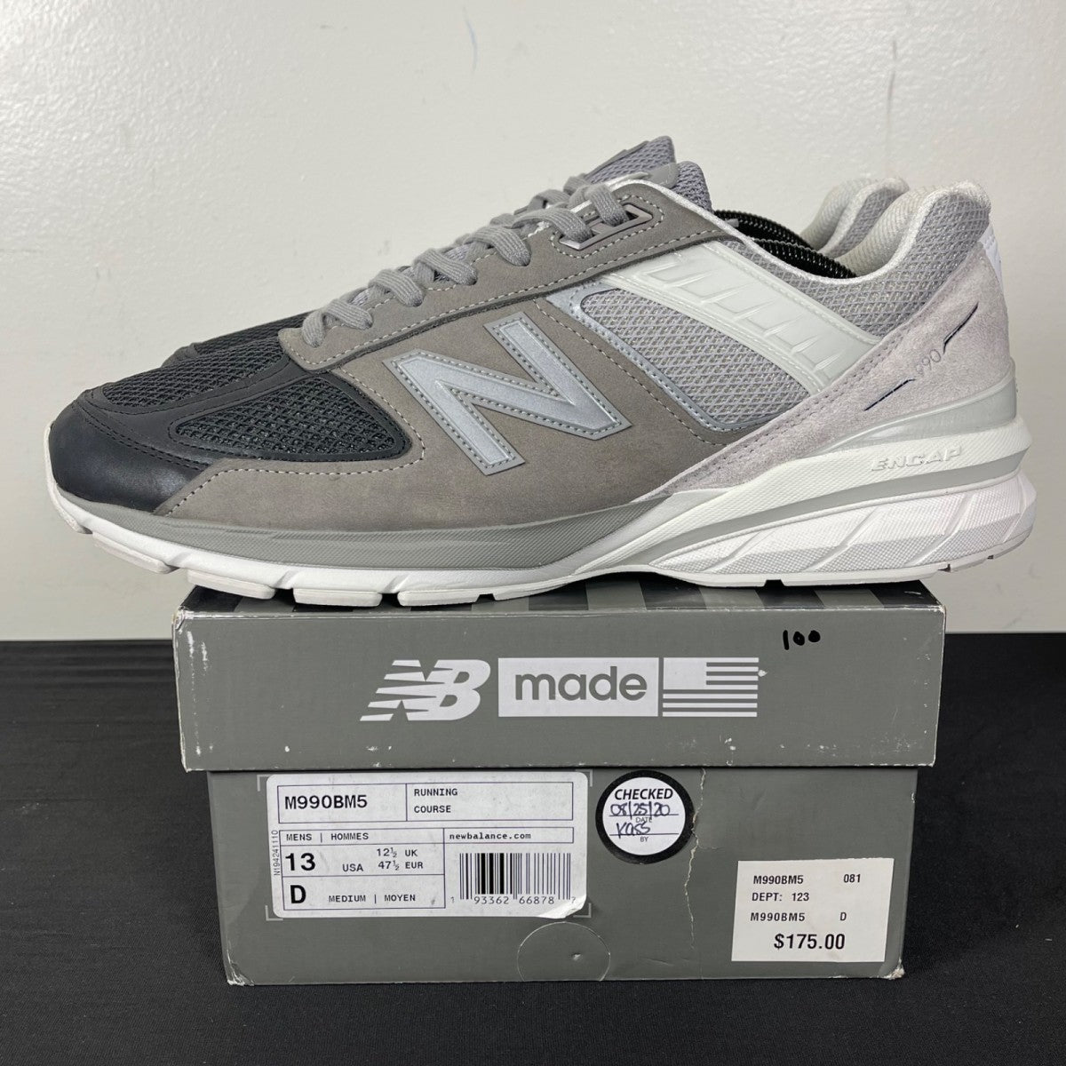 New Balance 990v5 Made In USA 'Marblehead Black' (Size 13) - Image 3