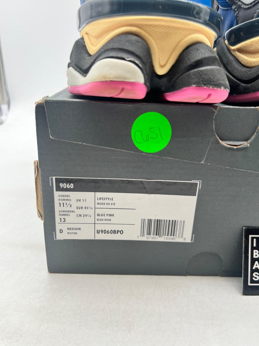 New Balance 9060 Blue Oasis Real Pink 11.5 (Lightly Worn Pre-Owned) - Image 4