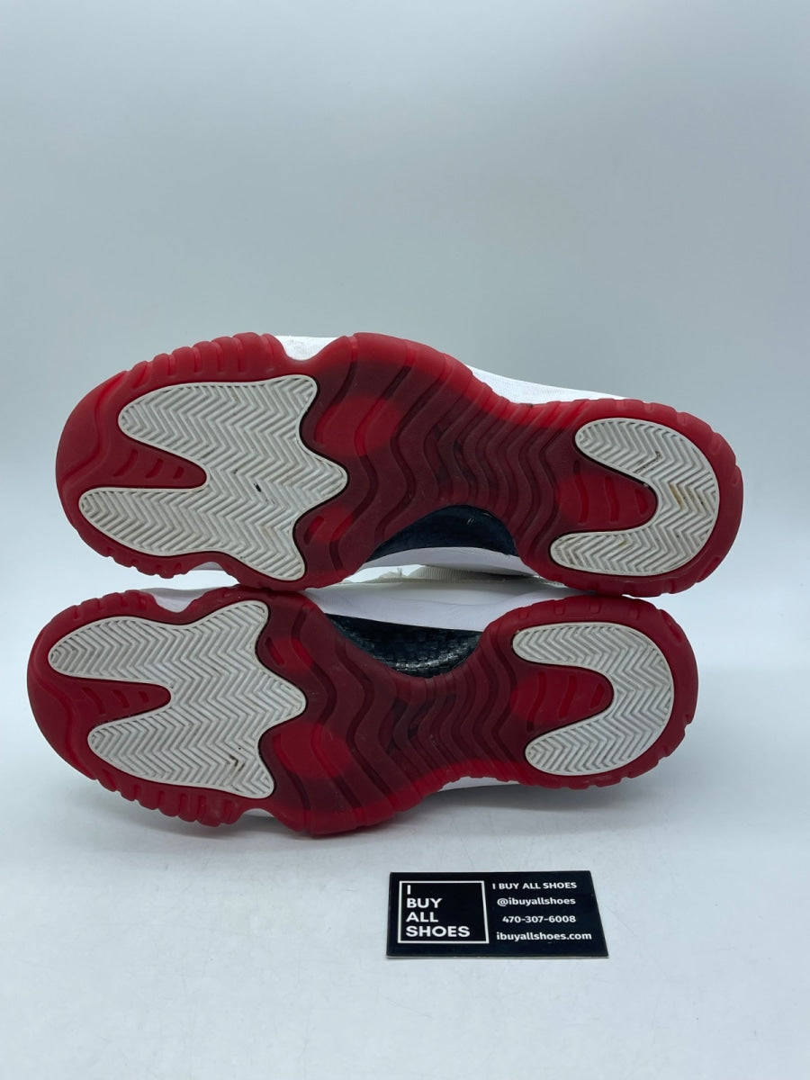 Jordan 11 Retro Low White Red (2012) 12 (Heavily Worn Pre-Owned) - Image 7