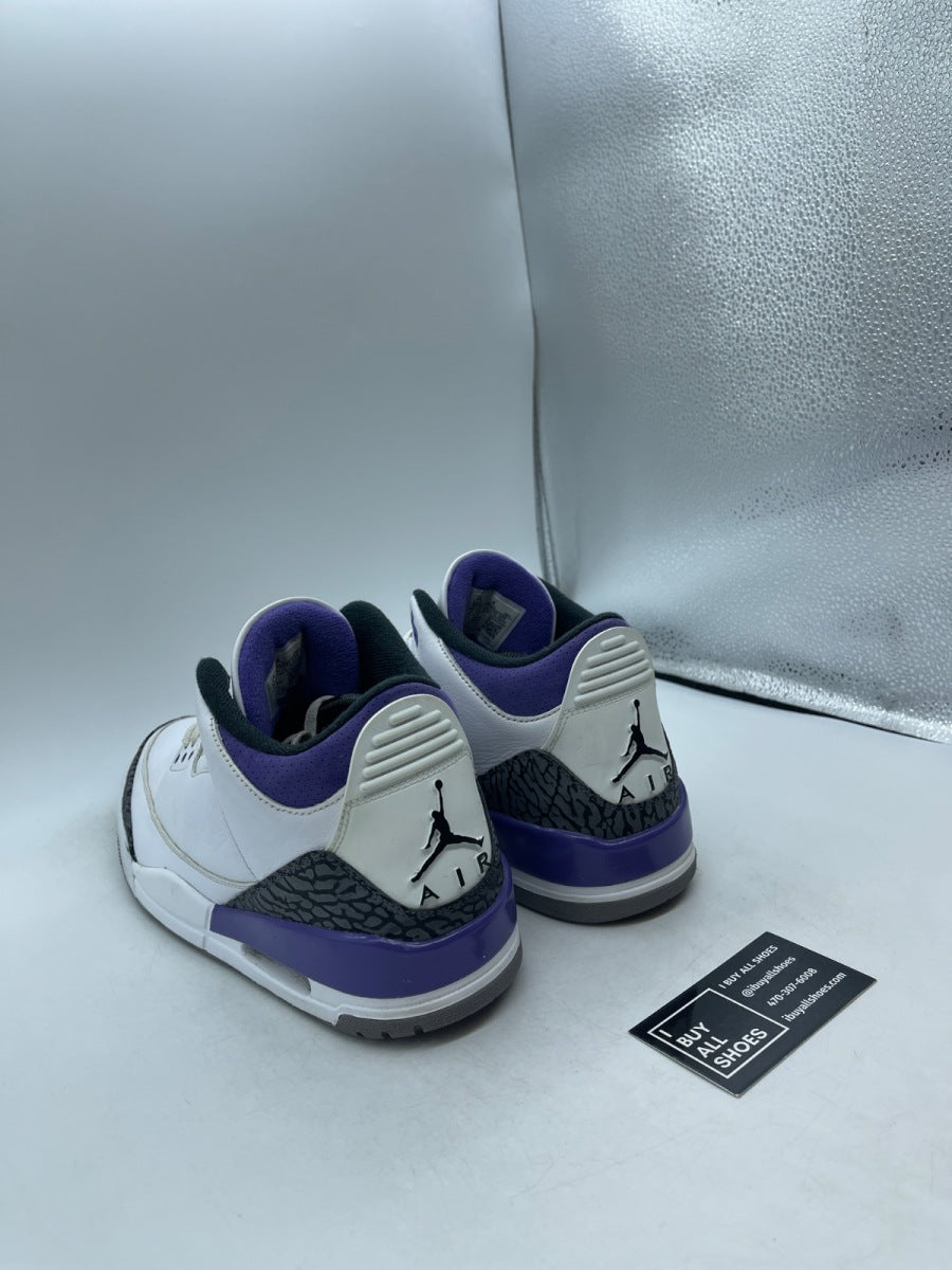 Jordan 3 Retro Dark Iris 11.5 (Moderately Worn Pre-Owned) - Image 4