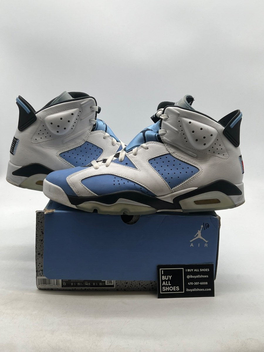 Jordan 6 Retro UNC White 13 (Moderately Worn Pre-Owned) - Image 1